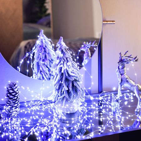 Электрогирлянда новогодняя Best Technology серебро 1800 LED холодный белый со стартовым шнуром