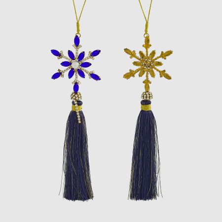 Подвеска на елку Edg сине-золотистый 21 см в ассортименте