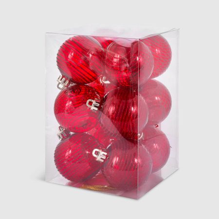 Набор елочных игрушек Unique Treasures 60RS39NS3077RD 12 шт красный комольцева юлия викторовна новый год от истории елочных игрушек до традиций разных стран 2 е издание