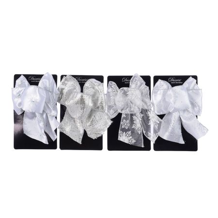 Бант декоративный Kaemingk 442470 11х15 см в ассортименте