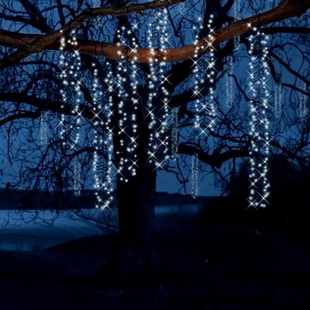 Гирлянда новогодняя занавес Kaemingk 200 см черный-белый 480 LED со стартовым шнуром