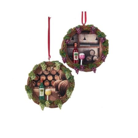 Игрушка елочная Kurt S.Adler винодельня 10 см в ассортименте 3d art елочная игрушка под роспись снеговичок