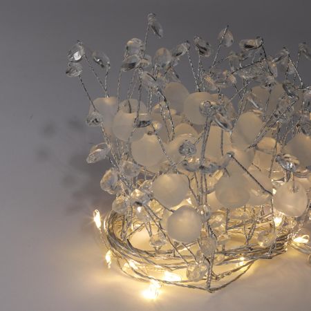 Гирлянда новогодняя Best Technology 20 LED на батарейках капельки теплый белый