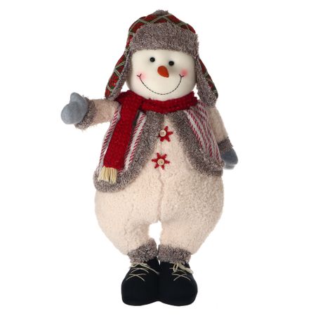 Фигура Cheng Kuo Снеговик в ушанке 80 см