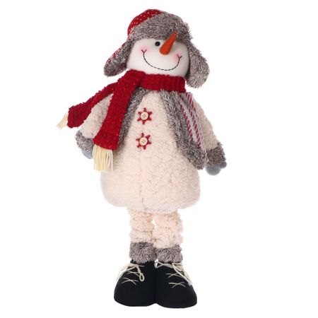 Фигура Cheng Kuo Снеговик в ушанке 90 см