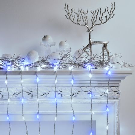 Электрогирлянда новогодняя уличная Reason 220 LED синий/белый 100х200 см без стартового шнура