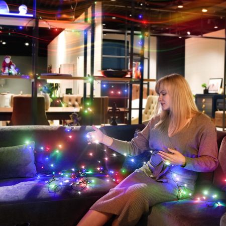 Гирлянда новогодняя Lotti mhd 300 led мультиколор 4+18 м со стартовым шнуром