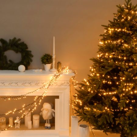 Электрогирлянда новогодняя уличная Lotti Cluster 1500 miniLED 4+15 м со стартовым шнуром