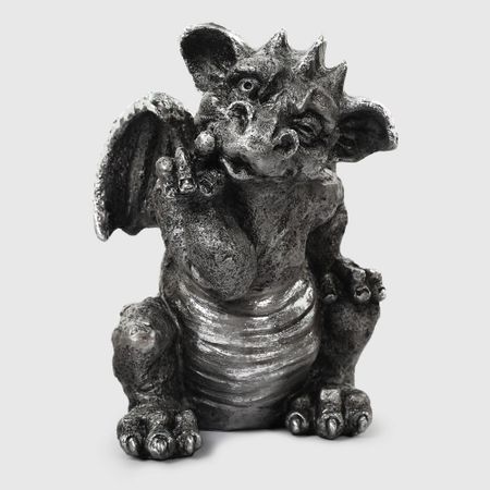 Декоративная Новогодняя фигура Полиформ Символ года Дракоша стальной 30 см