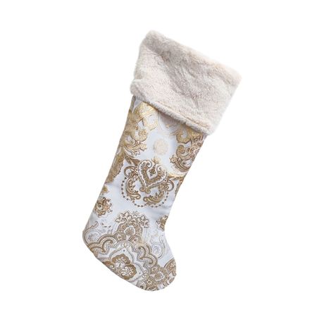 Носок новогодний James arts золотой 54х24х1 см