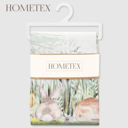 Скатерть Hometex кролики в саду твилл 140х180 см