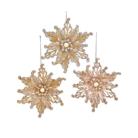 Игрушка елочная Kurt S. Adler цветок 12см (T3567) в ассортименте шкатулка сундучок xl 11 11 5 15 15 11 12см дерево в ассортименте