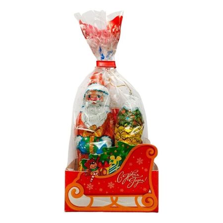 Фигура Шоколадная компания набор новогодний Дед Мороз и шишка 76 г