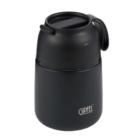 Термос вакуумный герметичный для еды Gipfel Berlin 500 мл черный