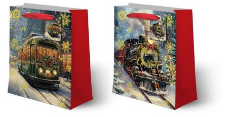 Пакет подарочный Транспорт, 12х15,5х6,8 см в ассортименте