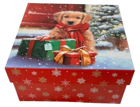 Коробка подарочная Щенок, 15,5х15,5х7,5 см