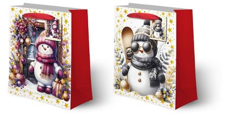 Пакет подарочный Снеговичок 263210 см, 1 шт в ассортименте