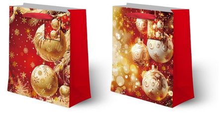 Пакет подарочный Новогодние шарики 303912 см, 1 шт в ассортименте