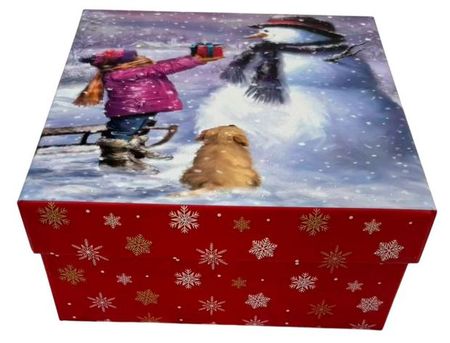 Коробка подарочная Подарок, 18х18х8,5 см