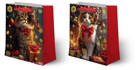 Пакет подарочный Котик, 26х32х10 см в ассортименте екатерина сергеевна федорова читай и играй котик непоседа