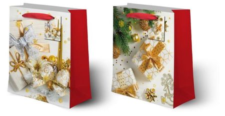 Пакет подарочный Золото 263210 см, 1 шт в ассортименте