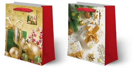 Пакет подарочный Золото 303912 см, 1 шт в ассортименте