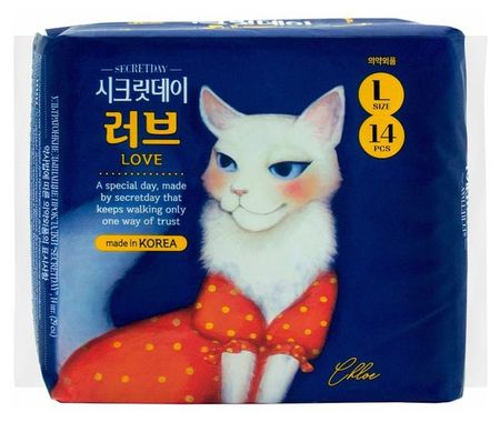 Прокладки гигиенические Secretday Pure Love L, 14 шт