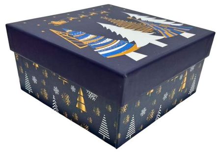 Коробка подарочная Лес S, 15,5х15,5х7,5 см