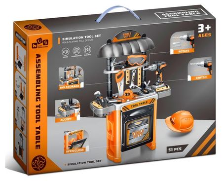 Набор игровой Инструменты, 51 предмет