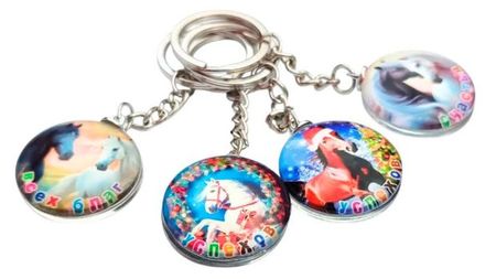 Брелок BALL MASQUERADE Новогодний конь 3,5 см, 1 шт в ассортименте