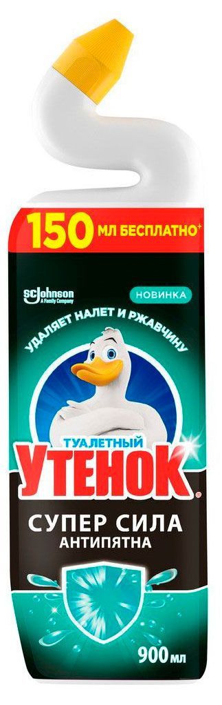 Чистящее средство Туалетный Утенок Суперсила Антипятна, 900 мл