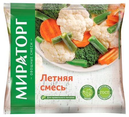 Смесь овощная Мираторг Летняя замороженная, 400 г