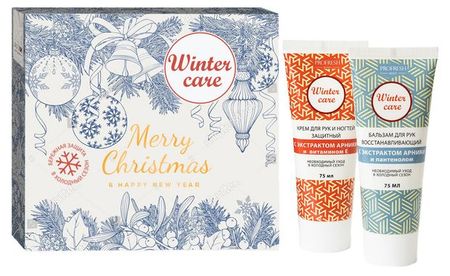 Набор подарочный для женщин Winter care Крем для рук и ногтей защитный 75 мл + Бальзам для рук восстанавливающий 75 мл