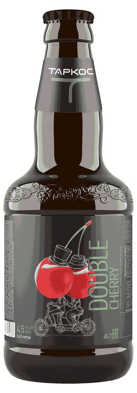 Напиток пивной Таркос Double cherry 4,5%, 0,45 л