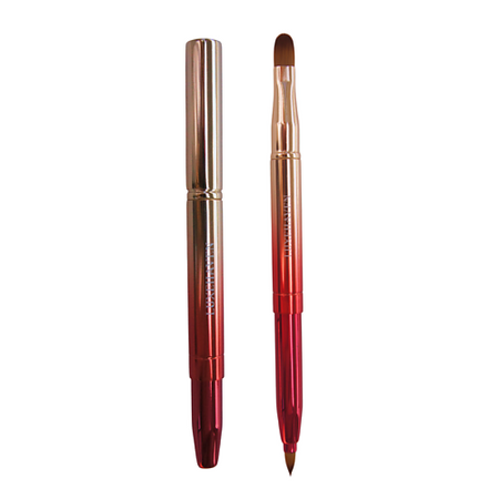 Кисть для губ LUXEHAVEN Двусторонняя кисть для макияжа губ в футляре с колпачком выдвижная x99 двусторонняя игровая основная плата 2011 v3 ddr3 x8d двусторонняя двойная сетевая интерфейсная карта