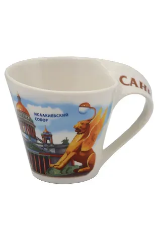 МедВс  Кружка фигурная Санкт-Петербург коллаж М110 - 002