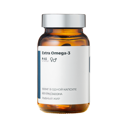 БАД Омега-3 рыбный жир Экстра высокой концентрации SOLOWAYS 45 капсул