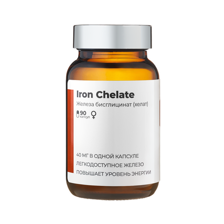 БАД ЖЕЛЕЗА БИСГЛИЦИНАТ SOLOWAYS 90 капсул