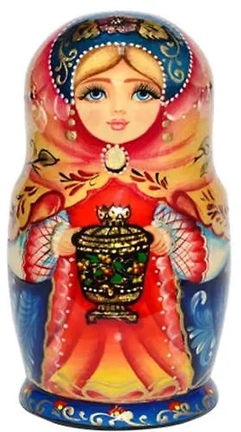 Сувенир, АКМ, Матрешка 5м Костюмная h-18см М05-0018-21ВС