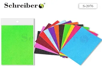 Набор для творчества Schreiber/Шрайбер Ткань самоклеящаяся А4 (21х30см), Горох