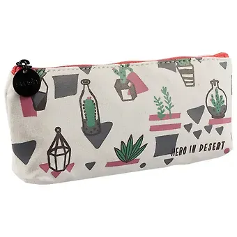 Пенал на молнии «Кактусы: hero in desert», 20 х 8 см