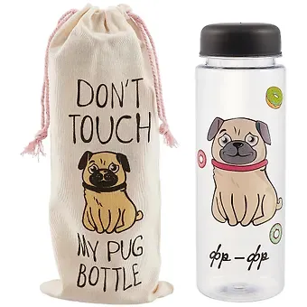 Бутылочка My Pug bottle с сумочкой (500 мл) (12-Unicorn-MF-007)