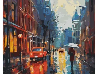 Картина по номерам 40х50 см. 30 цветов. На подрамнике. 