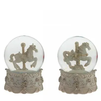 Фигурка декоративная в стеклянном шаре Лошадка, 2 варианта (6,5см) (812433)