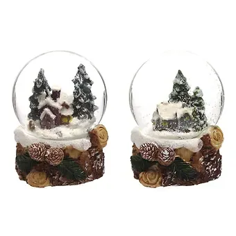 Фигурка декоративная в стеклянном шаре Домик, 2 варианта (6см) (722558)