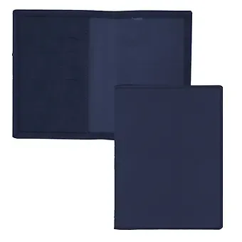 Обложка для паспорта MAPLE (4 отд. для карт) (синий) (иск. кожа) (ОПК0481)