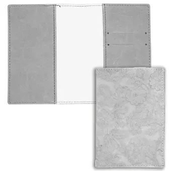 Обложка для паспорта JADE (2 отд.для карт) (серый) (иск.кожа) (ОПК0521)