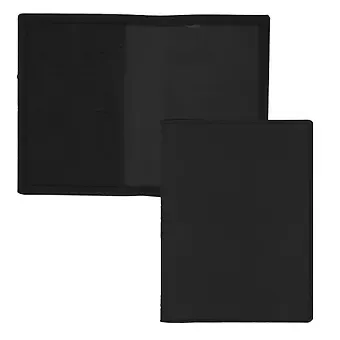 Обложка для паспорта MAPLE (4 отд. для карт) (черный) (иск. кожа) (ОПК0476)