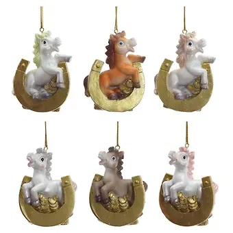 Фигурка декоративная подвесная Лошадка, 6 вариантов (5х2х7) (821416)