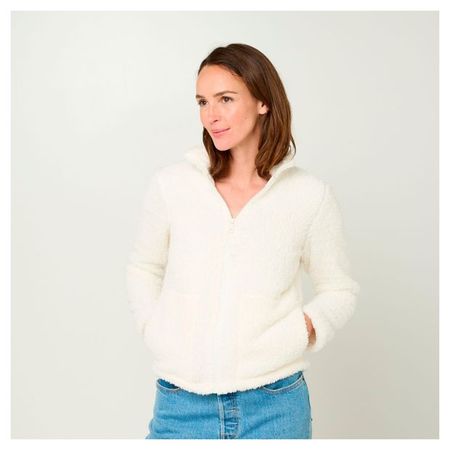 Толстовка флисовая женская InExtenso белая